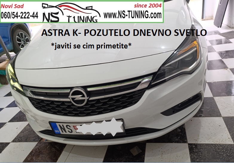 opel astra k pozutelo dnevno svetlo reparacija fara novi sad ns tuning